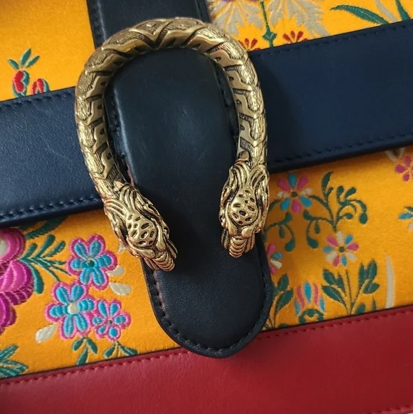 GUCCI Dionyso Bamboo Leather Handbag - Picture 15 of 17